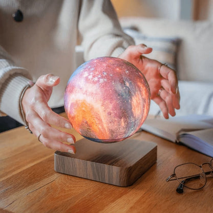 Zwevende galaxy maan lamp