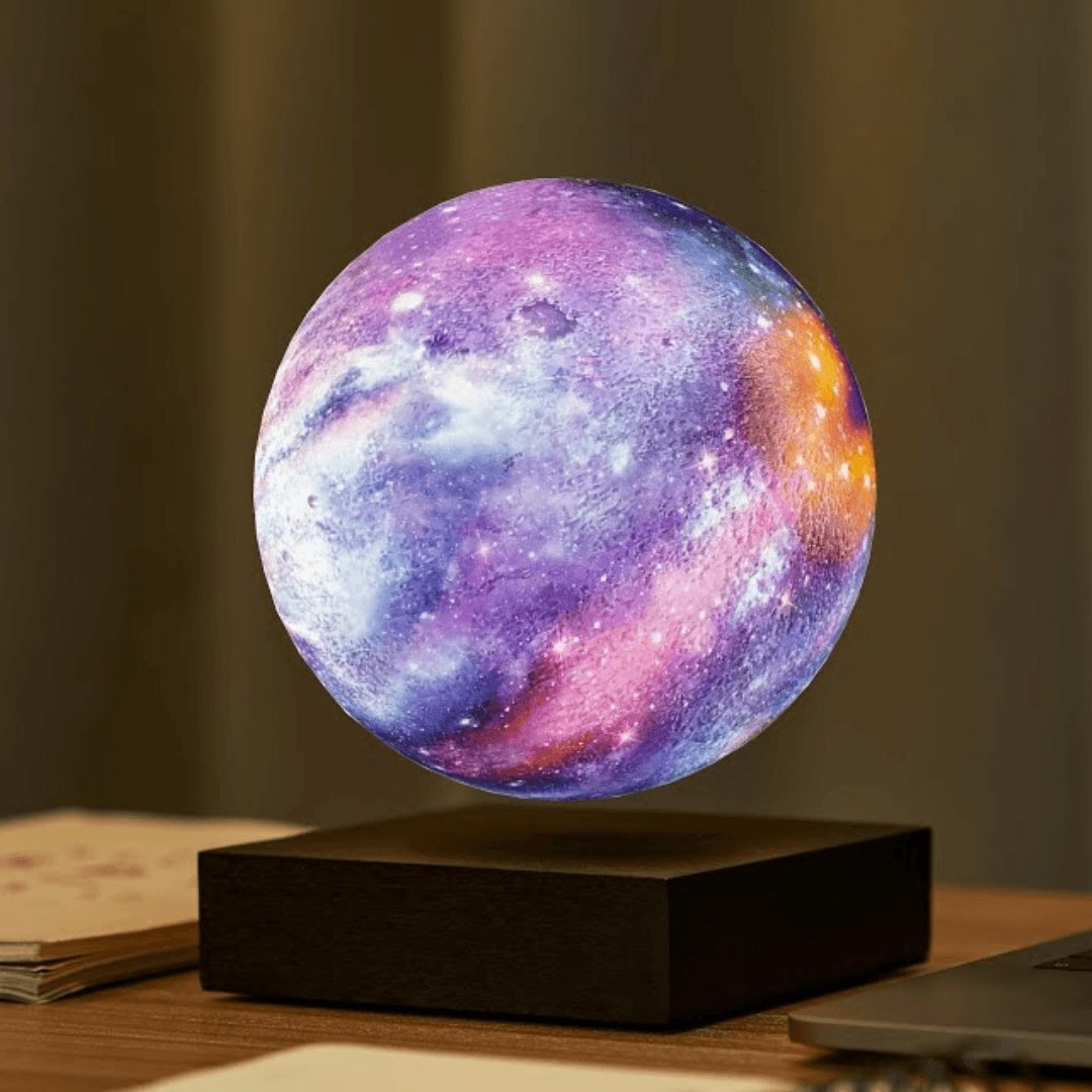 Zwevende galaxy maan lamp